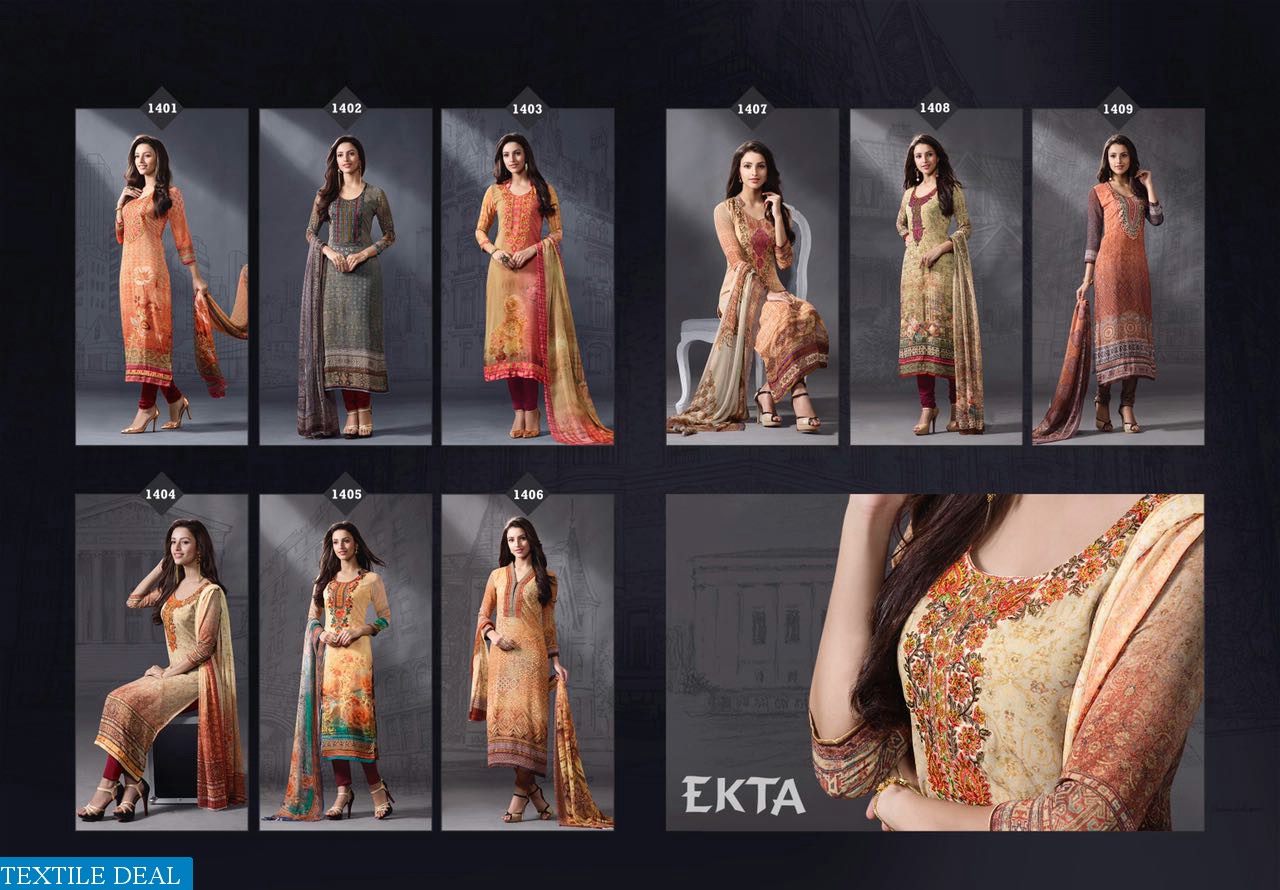 Ekta Ehsaas vol-14 Wholesale Ethnic Salwar kameez market